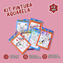 Kit Pintura Aquarela Infantil – Cartões de Colorir