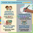 Kit Caligrafia 4 Cadernos + 7 Acessórios