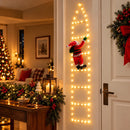 Escada luminosa com Papai Noel