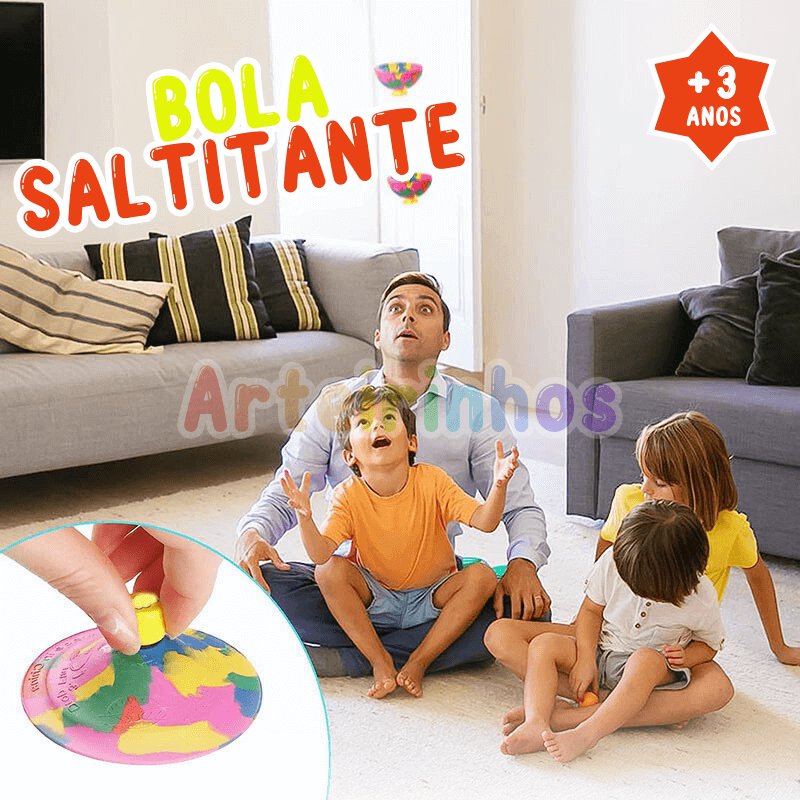 Bola Saltitante AntiStress - Arteirinhos (kit4)