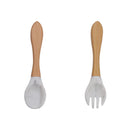 Talheres de Silicone Nutrikids Baby - Introdução Alimentar