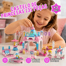 Castelo De Princesas 6 Em 1 Blocos De Montar com 131 Peças