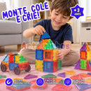 Kit Blocos Magnéticos 38 Peças – Montar e Criar