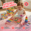 Kit Montessori de Madeira 3 em 1 – Formas Geométricas