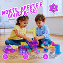 Blocos de Montar Squishy 40 Peças – Educativo Infantil