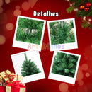 Árvore De Natal Super Cheia com 200 Galhos - 150cm