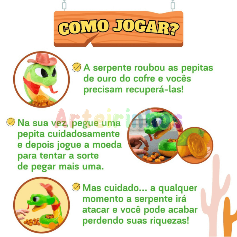 Jogo Tesouro da Serpente Arteirinhos