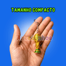Chaveiro Troféu de Copa do Mundo - Compre 1 Leve 4