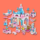 Castelo De Princesas 6 Em 1 Blocos De Montar com 131 Peças