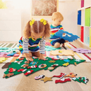 Árvore de Natal em Velcro 32 peças + pisca pisca