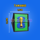 Caixinha de Figurinha Personalizada da Copa do Mundo