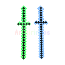 Espada Pixel Minecraft - LED e Som