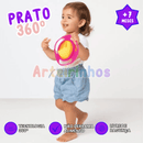 Prato Rotativo 360° - Não derrama Alimentos