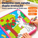 Livro Mágico de Pintar com Água – Reutilizável Sem Sujeira