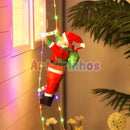 Escada luminosa com Papai Noel