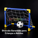 Kit Mini Trave de Futebol Infantil – Rede, Bola e Bomba