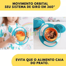 Prato Rotativo 360° - Não derrama Alimentos