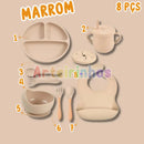 Kit Nutrikids Silicone - Introdução Alimentar (8Pçs)