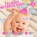 Talheres de Silicone Nutrikids Baby - Introdução Alimentar