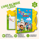 Livro Interativo com Som Bilíngue + Lousa Mágica 2 em 1