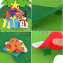Árvore de Natal em Velcro 32 peças + pisca pisca