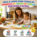 Livro Mágico de Pintar com Água – Reutilizável Sem Sujeira