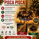 Árvore de Natal Decorada 150cm – 220 Galhos com Pisca LED