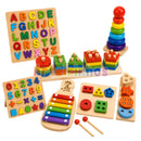 Kit Montessori de Madeira 3 em 1 – Formas Geométricas