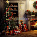 Escada luminosa com Papai Noel