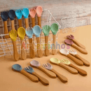 Talheres de Silicone Nutrikids Baby - Introdução Alimentar