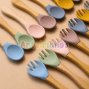 Talheres de Silicone Nutrikids Baby - Introdução Alimentar