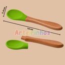 Talheres de Silicone Nutrikids Baby - Introdução Alimentar