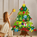 Árvore de Natal em Velcro 32 peças + pisca pisca