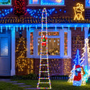 Escada luminosa com Papai Noel