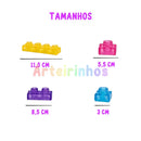 Blocos de Montar Squishy 40 Peças – Educativo Infantil