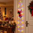 Escada luminosa com Papai Noel