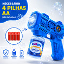 Lança Bolhas Automático Infantil com Luz LED