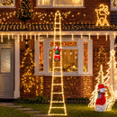 Escada luminosa com Papai Noel