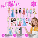 Boneca Fashionista com Roupas Magnéticas