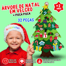 Árvore de Natal em Velcro 32 peças + pisca pisca