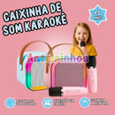 Caixinha de Som Karaokê com Microfones sem Fio - Arteirinhos