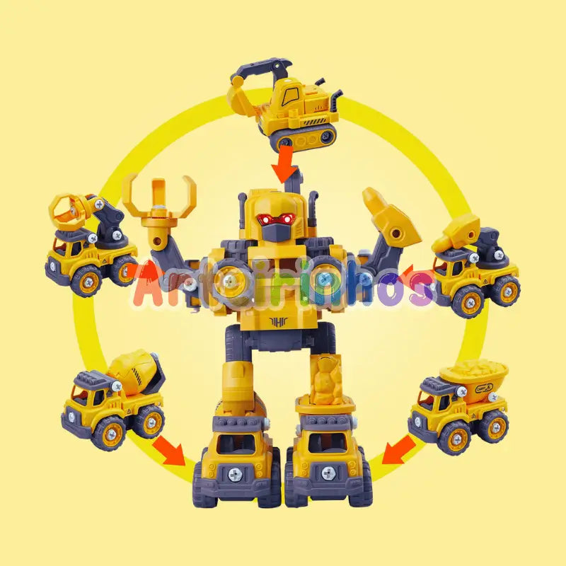 Robô Construbots 5 em 1 - Arteirinhos