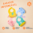 Babador de Silicone Impermeável Infantíl