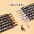 Kit de Canetas Pontas Duplas - Bobbie Goods
