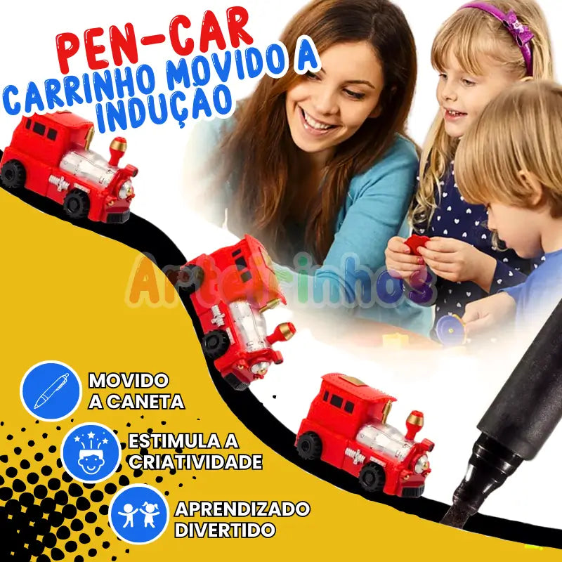 Carrinho Movido A Indução - Pen Car