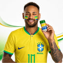 Pintura Facial - Verde, Amarelo e Azul - Maquiagem para Torcedor