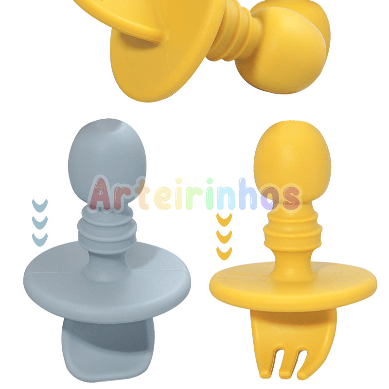 Talheres de Silicone Limitador - Arteirinhos