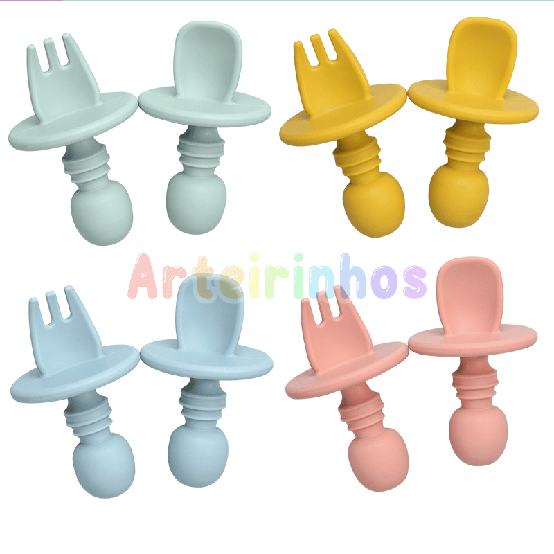 Talheres de Silicone Limitador - Arteirinhos