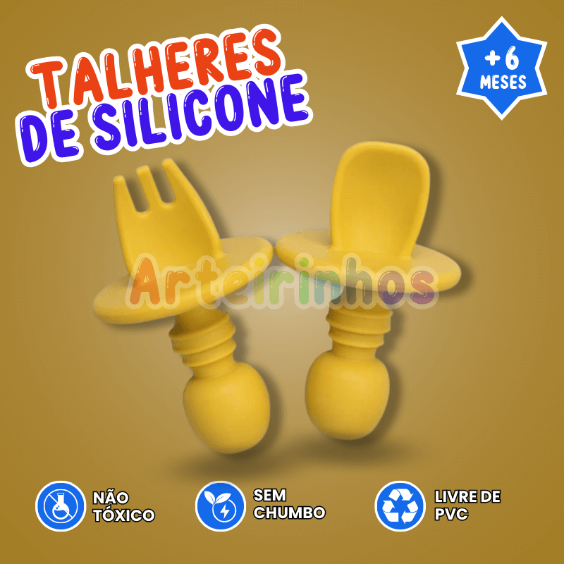 Talheres de Silicone Limitador - Arteirinhos