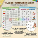 Kit Caligrafia 4 Cadernos + 7 Acessórios